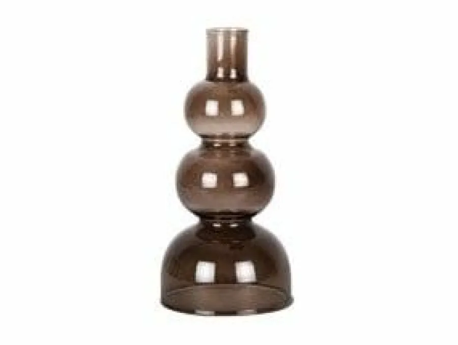 Present Time Kandelaar Layered Circles chocoladebruin Discount