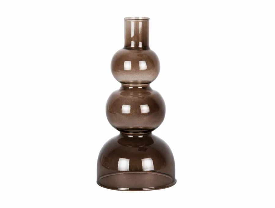 Present Time Kandelaar Layered Circles chocoladebruin Discount