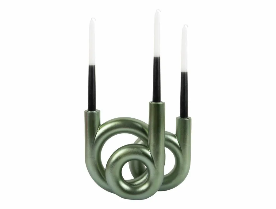 Present Time Kandelaar Rings medium - Metallic Jungle groen Online