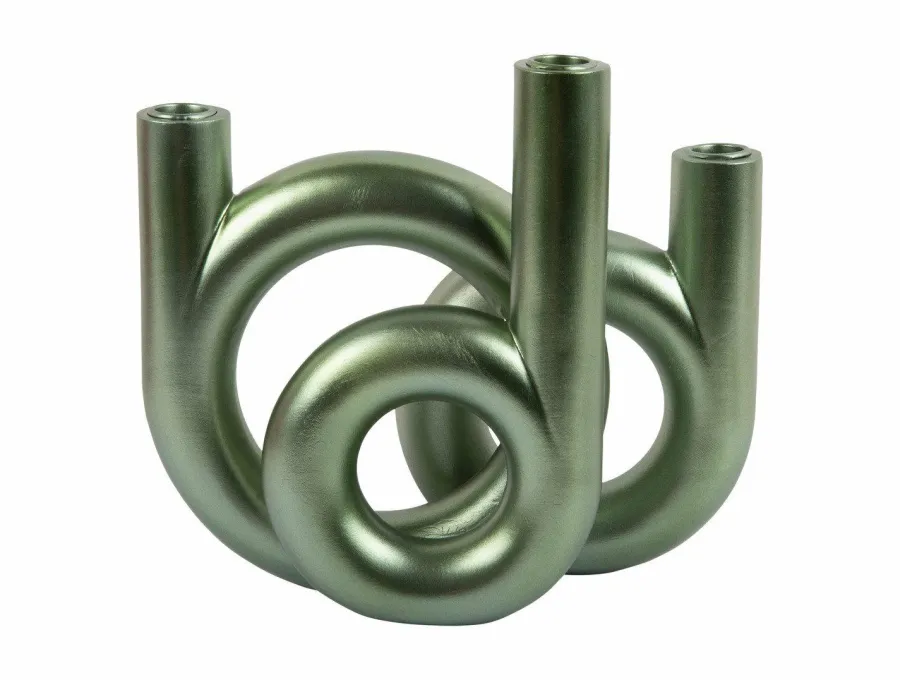Present Time Kandelaar Rings medium - Metallic Jungle groen Online
