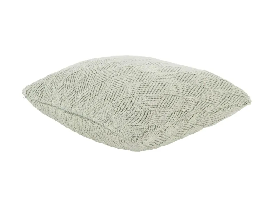 Present Time Kussen Checkered gebreid jadegroen Hot