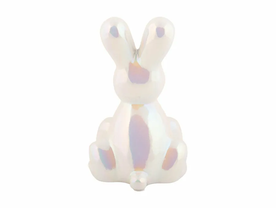 Present Time Ornament Balloon Bunny wit parelmoer