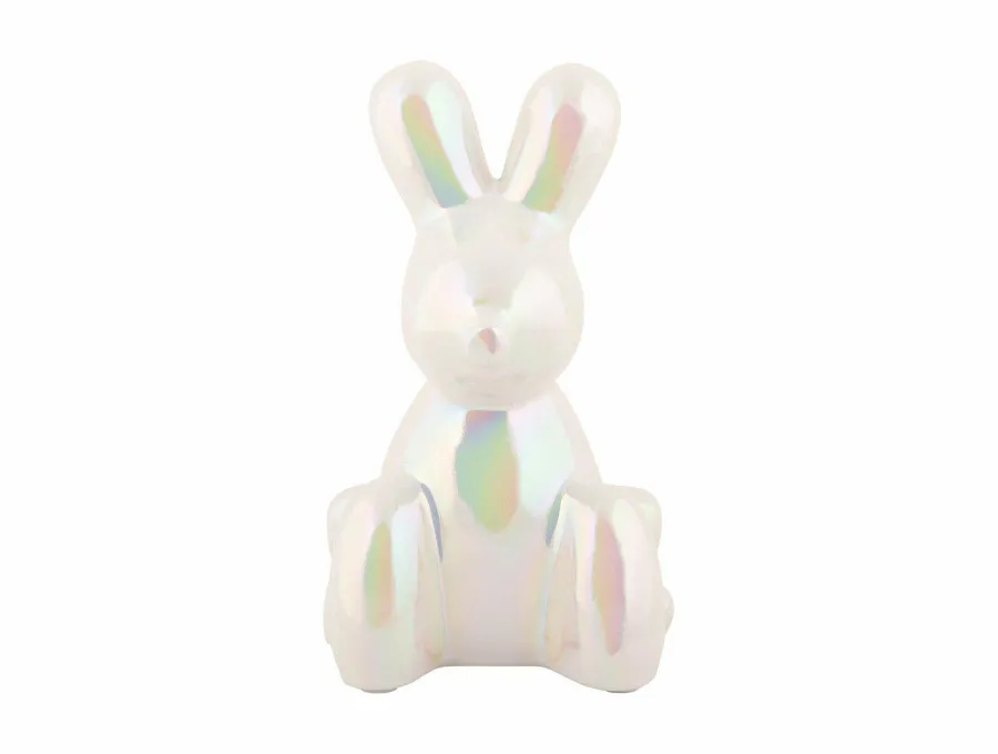 Present Time Ornament Balloon Bunny wit parelmoer