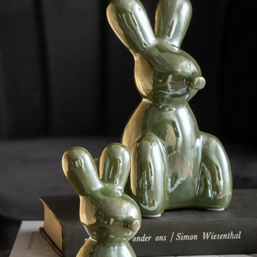 Present Time Ornament Balloon Bunny jungle groen groot Clearance