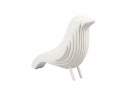 Present Time Ornament Statue Silouette vogel MDF klein wit Discount