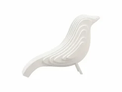 Present Time Ornament Statue Silouette vogel MDF klein wit Discount