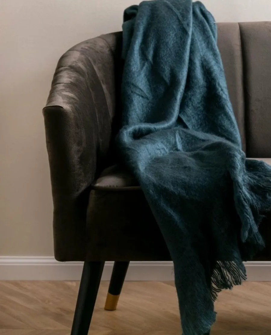 Present Time Plaid Cuddle blauw Clearance