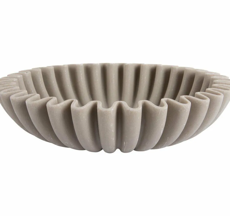 Present Time Schaal Wave groot licht grijs Discount