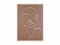 Present Time Schilderij Art Line Drawing groot Clearance