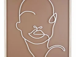 Present Time Schilderij Art Line Drawing groot Clearance