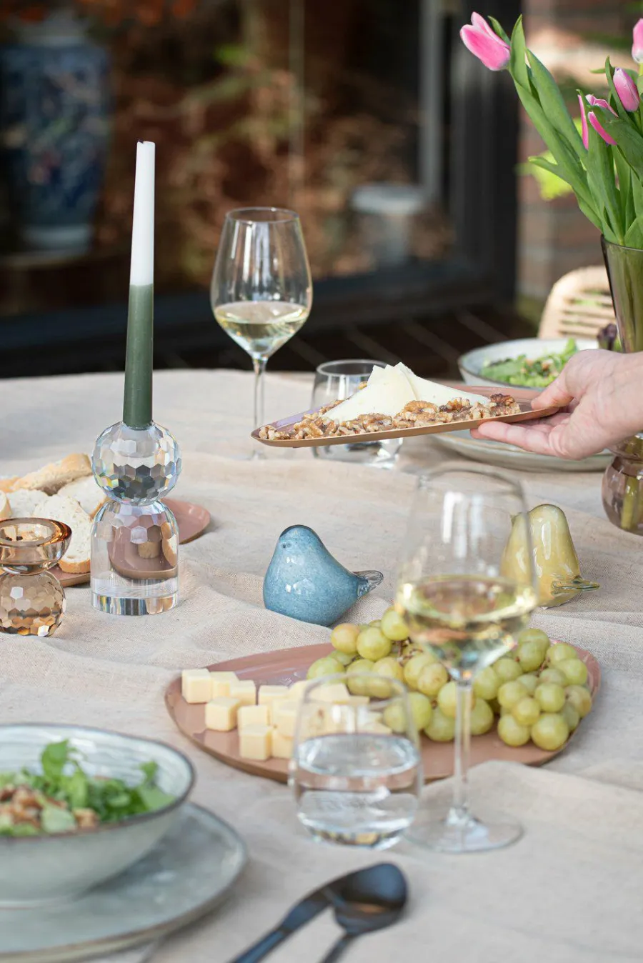Present Time Set kaarsen Ombre donkergroen Outlet