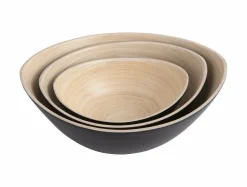 Present Time Set van 3 schalen Puro Oval Zwart Hot