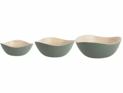Present Time Set van 3 schalen Puro Organic groen Hot