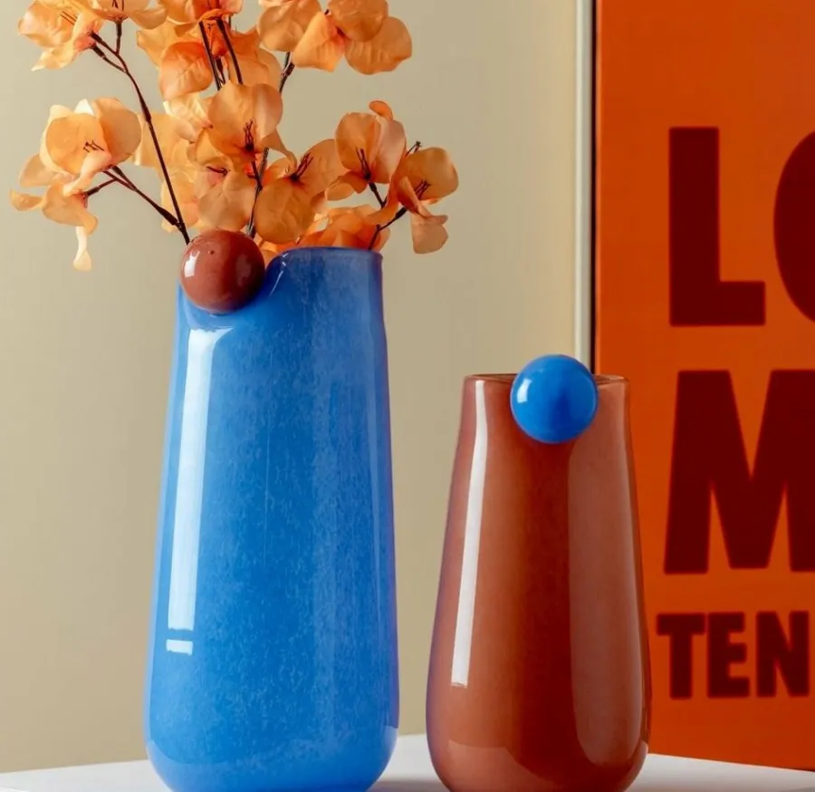 Present Time Vaas Bolita Large zacht blauw Hot