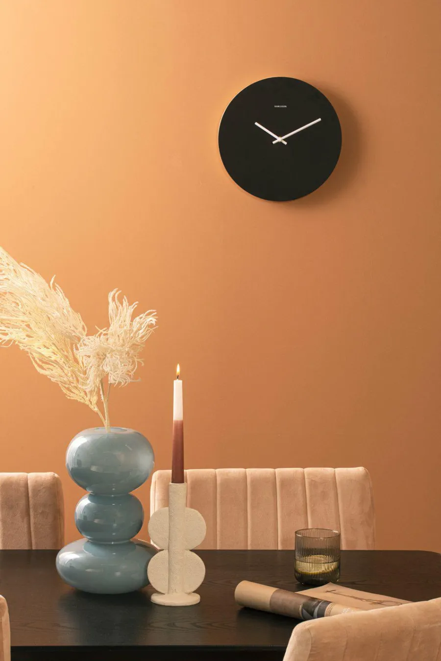 Present Time Vaas Bubbles glas groot lichtblauw Outlet