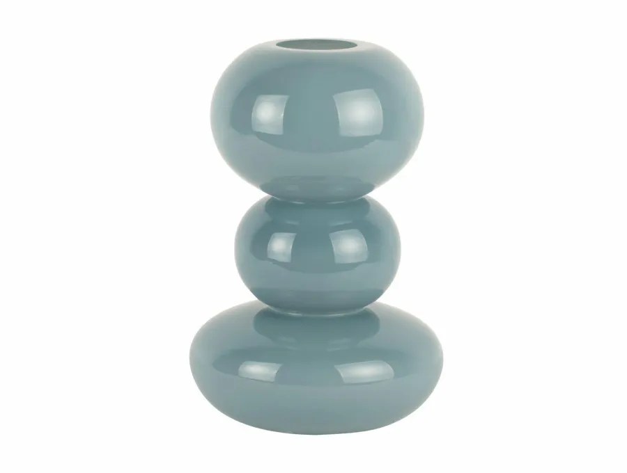 Present Time Vaas Bubbles glas groot lichtblauw Outlet