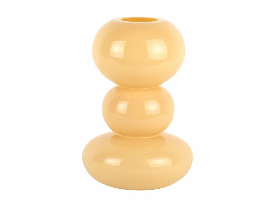 Present Time Vaas Bubbles glas groot lichtgeel Sale