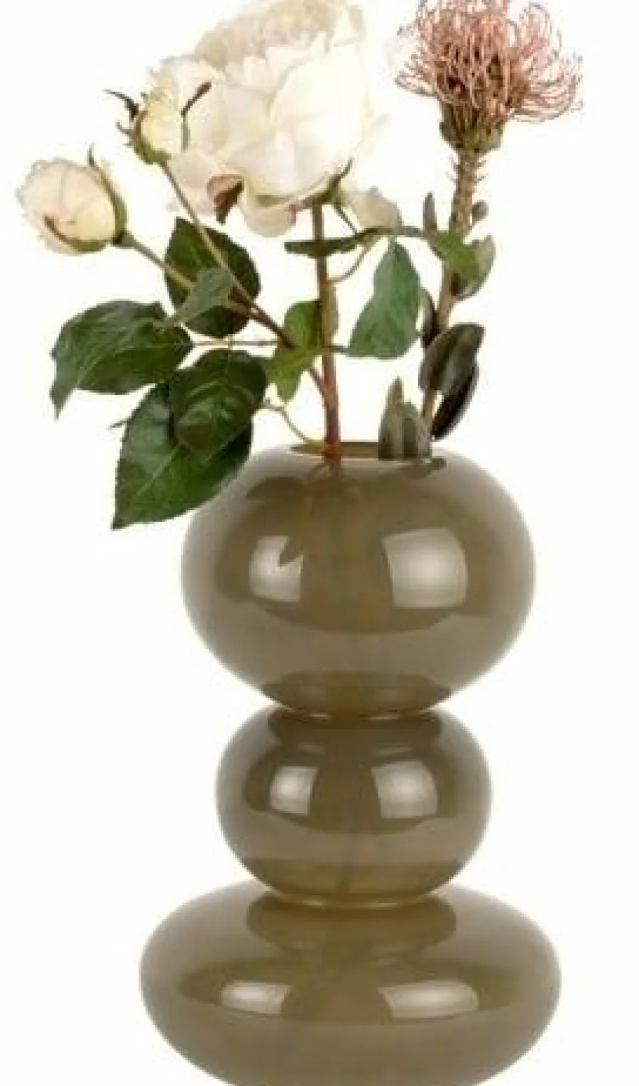 Present Time Vaas Bubbles glas groot Donkergroen Discount