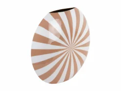 Present Time Vaas Candy Swirl zacht bruin - wit groot