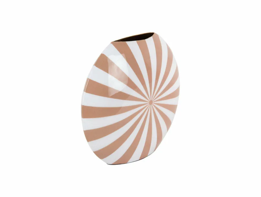 Present Time Vaas Candy Swirl zacht bruin - wit medium Discount