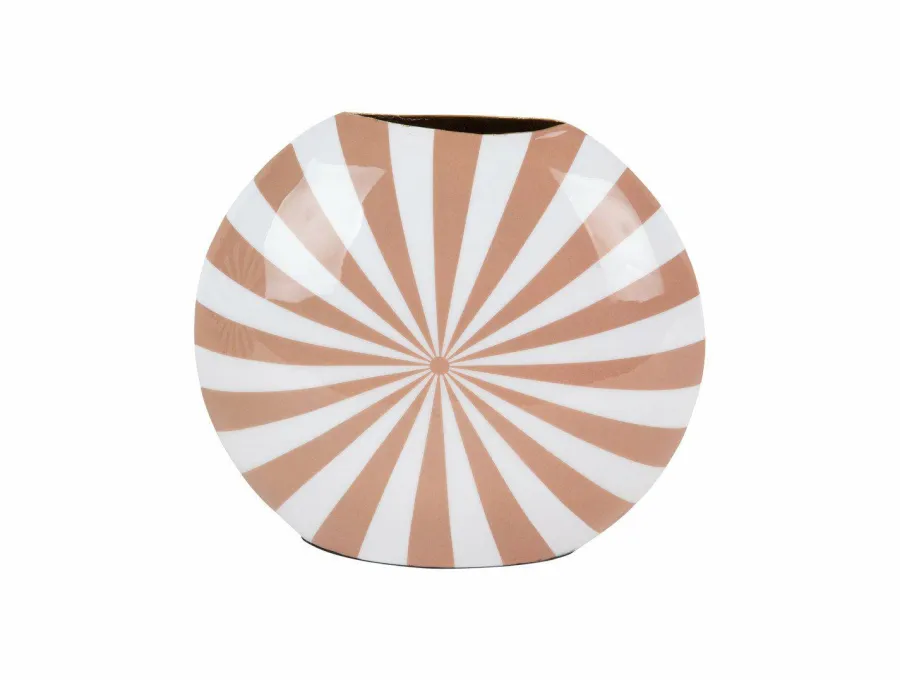 Present Time Vaas Candy Swirl zacht bruin - wit medium Discount