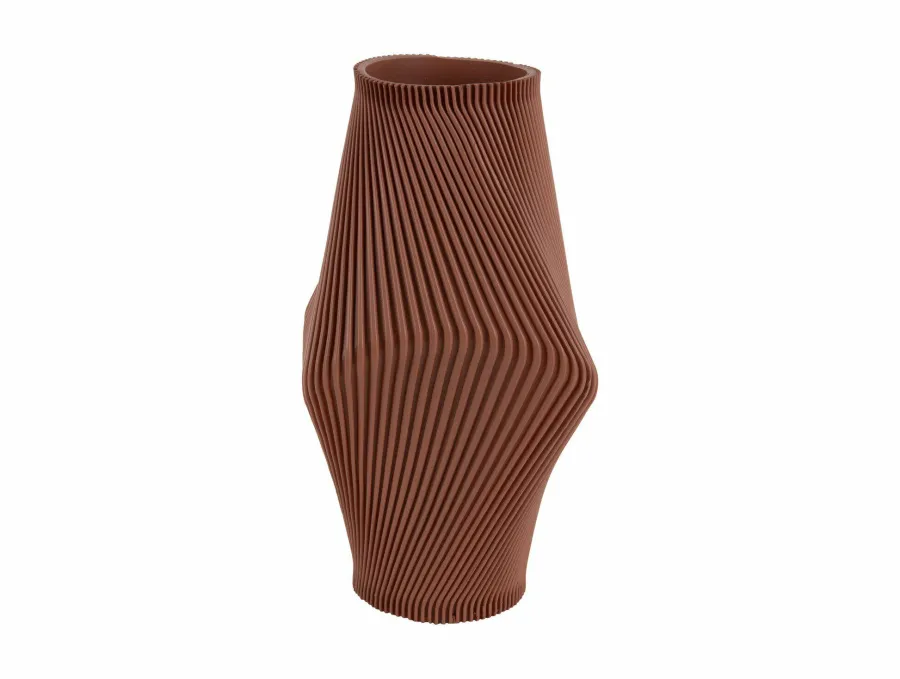Present Time Vaas Twisted Rib groot warm bruin
