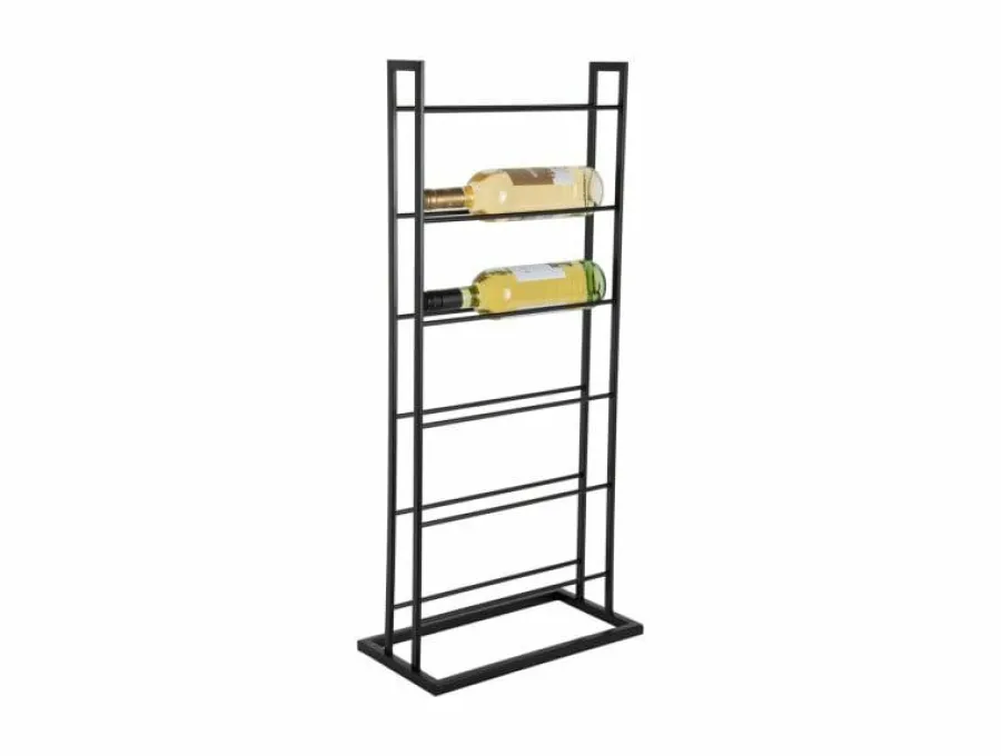 Present Time Wijnrek Single Floor metaal mat zwart Best