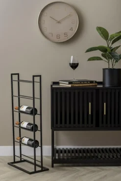 Present Time Wijnrek Single Floor metaal mat zwart Best