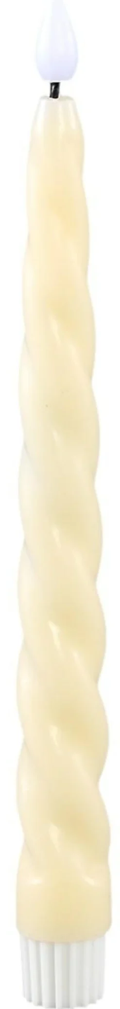 PTMD Dinerkaars LED twist beige met beweegbare vlam – 2 stuks Clearance