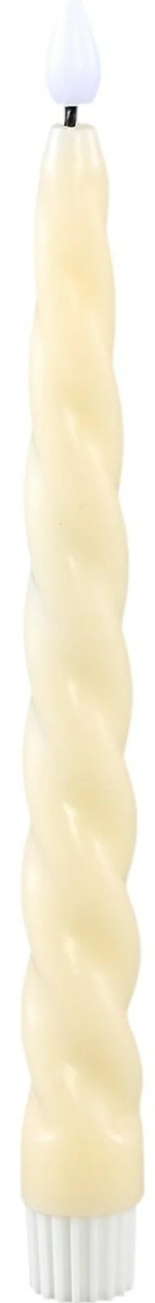 PTMD Dinerkaars LED twist beige met beweegbare vlam – 2 stuks Clearance