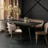 PTMD Eettafel Fieron Acacia zwart ovaal 200 cm