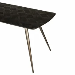 PTMD Eettafel Fieron Acacia zwart ovaal 200 cm