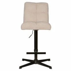 PTMD Barstoel Milan creme in hoogte verstelbaar New