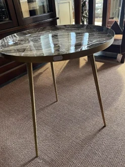 PTMD Bijzettafel Jiven Goud / Marmer print Hot
