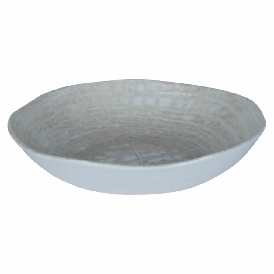 PTMD Diep bord Kaylaa Creme porselein rond 20 cm Hot