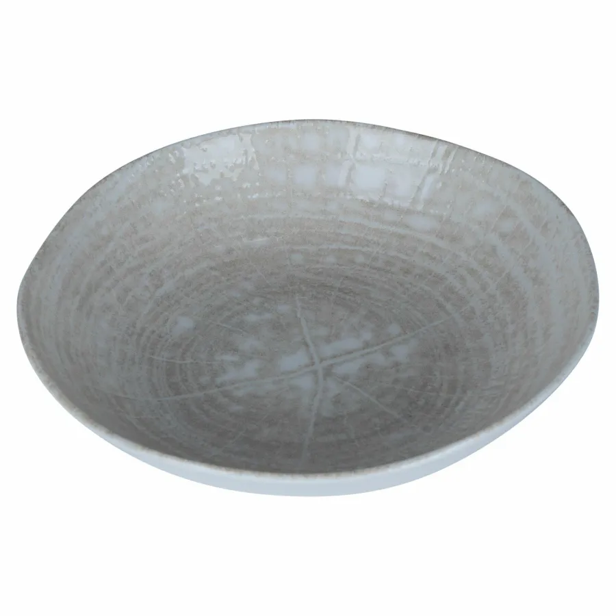 PTMD Diep bord Kaylaa Creme porselein rond 20 cm Hot