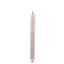 PTMD Dinerkaars LED Diner rustiek beige met beweegbare vlam – 2 stuks Clearance