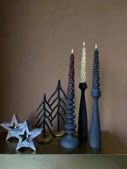 PTMD Dinerkaars LED Kerstboom goud set van 2