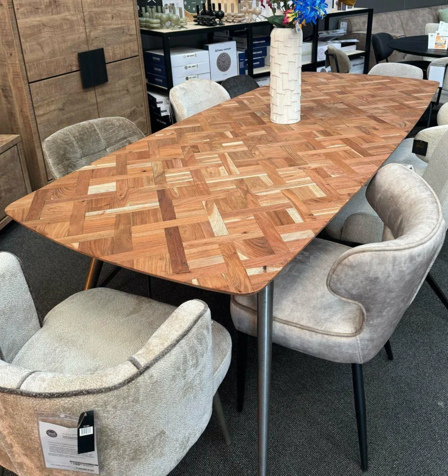 PTMD Eettafel Fieron Acacia naturel ovaal 240 cm - Showroommodel