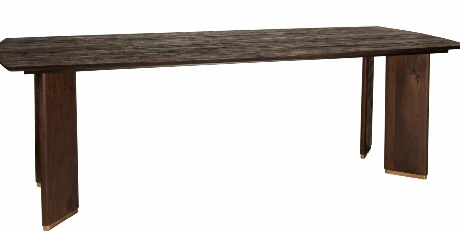 PTMD Eettafel Liber mango bruin gouden poot 200 cm New