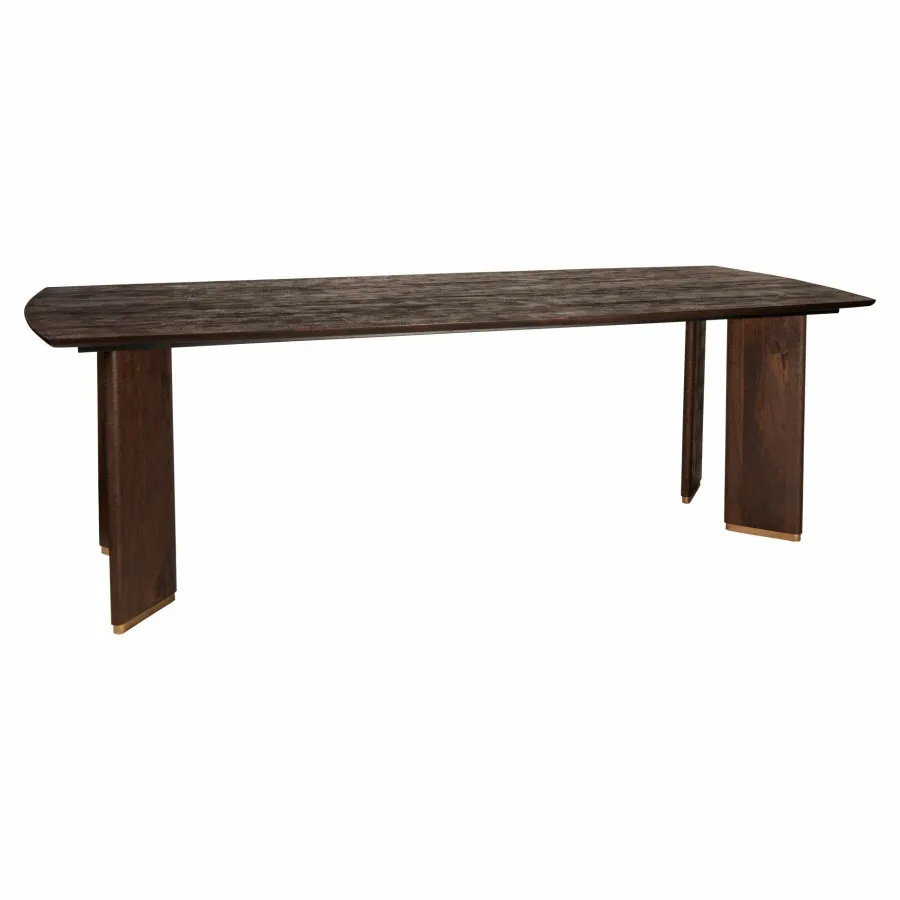 PTMD Eettafel Liber mango bruin gouden poot 200 cm New