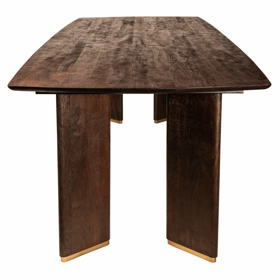 PTMD Eettafel Liber mango bruin gouden poot 240 cm Discount