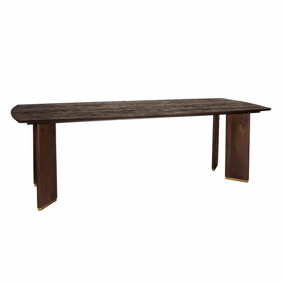 PTMD Eettafel Liber mango bruin gouden poot 240 cm Discount