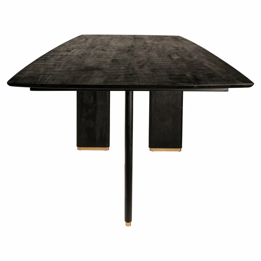 PTMD Eettafel Liber mango zwart gouden poot 280 cm Online