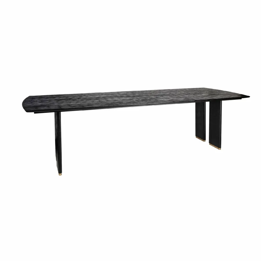 PTMD Eettafel Liber mango zwart gouden poot 280 cm Online