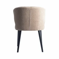 PTMD Eettafelstoel Fiori cream met houten poten New
