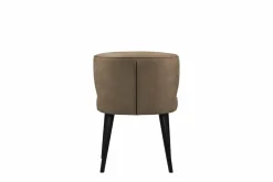 PTMD Eettafelstoel Fiori taupe terraleer met houten poten Best