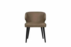 PTMD Eettafelstoel Fiori taupe terraleer met houten poten Best