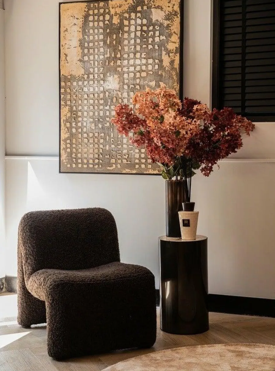 PTMD Fauteuil Oslo teddy coffee Discount