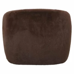 PTMD Fauteuil Aphrodite fur donkerbruin New